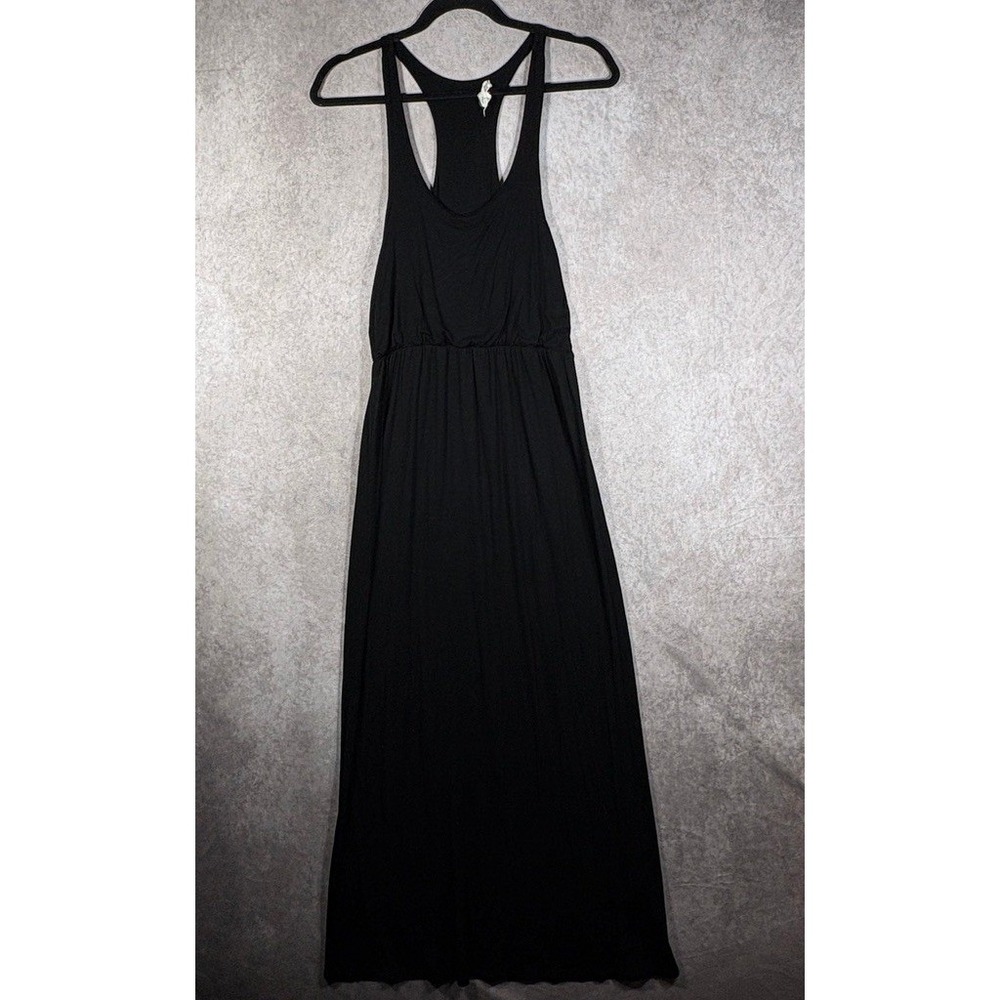 Rolla‎ Coster Dress Womens Small Black Maxi Racerback Sleeveless Beach Travel